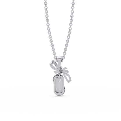 Couture Bow Ribbon Chain Pendant