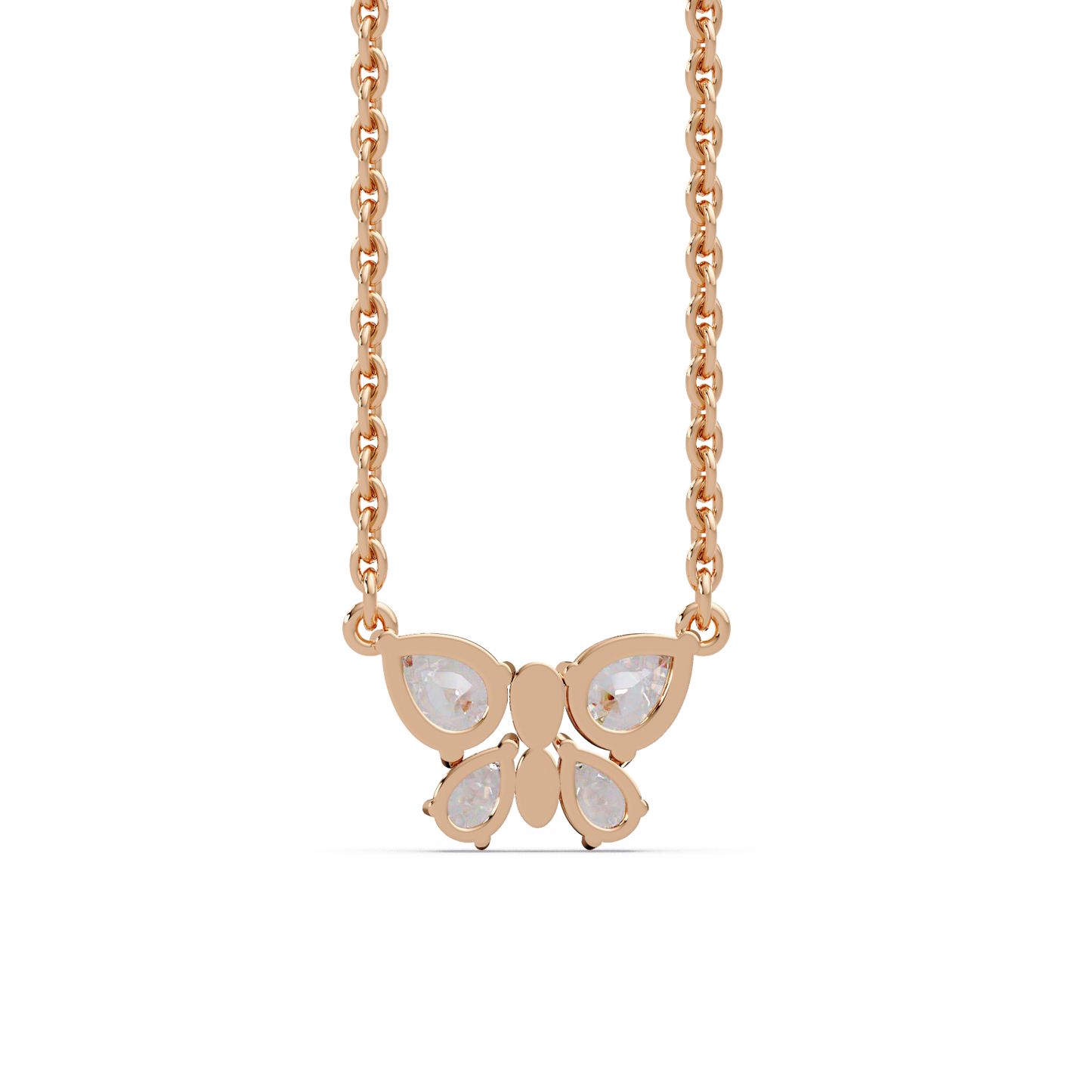 Soaring Butterfly Petal Necklace