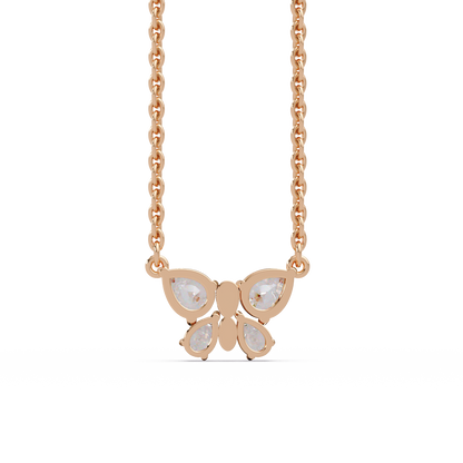 Soaring Butterfly Petal Necklace