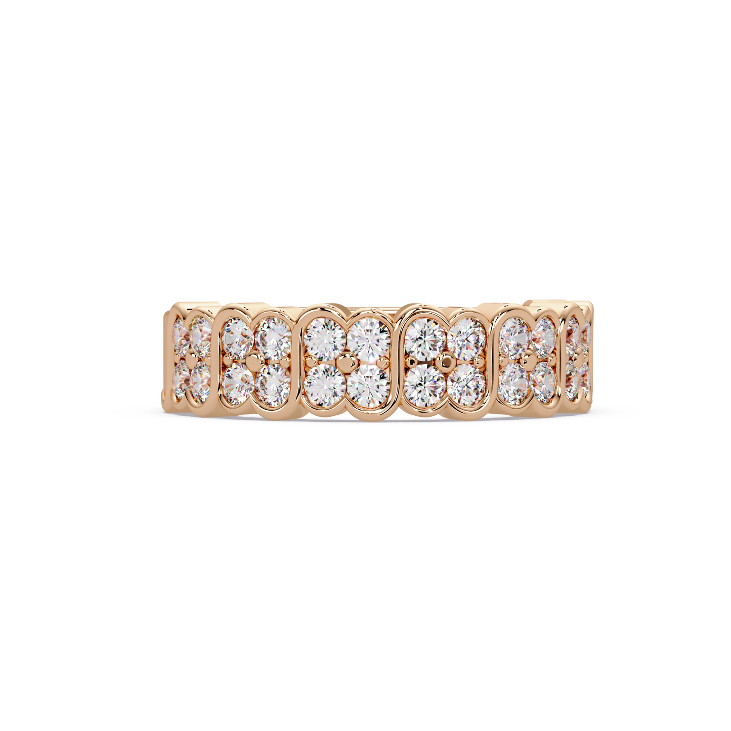 Twin Row Cluster Band - Origine Diamonds lab-grown diamond jewellery