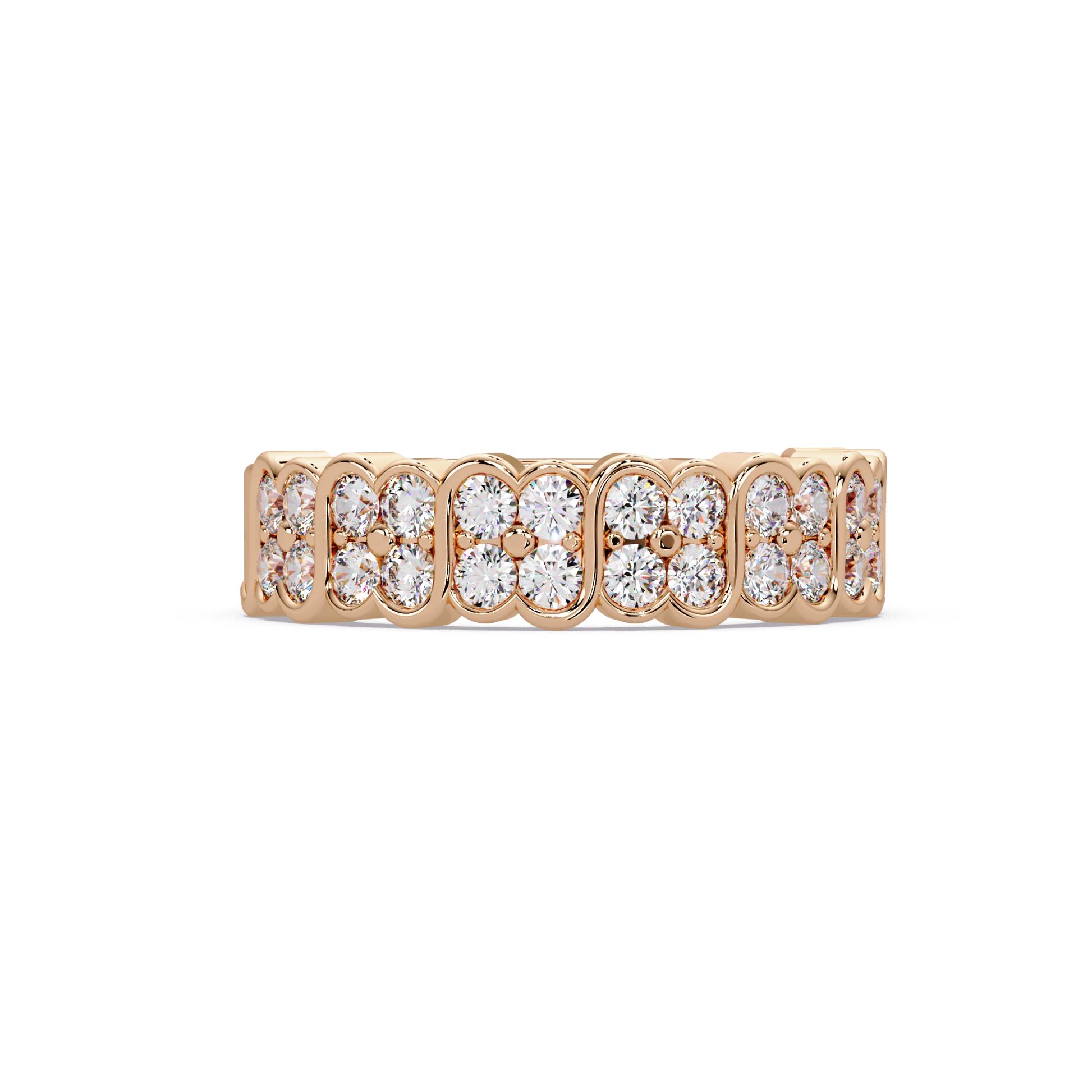 Twin Row Cluster Band - Origine Diamonds lab-grown diamond jewellery