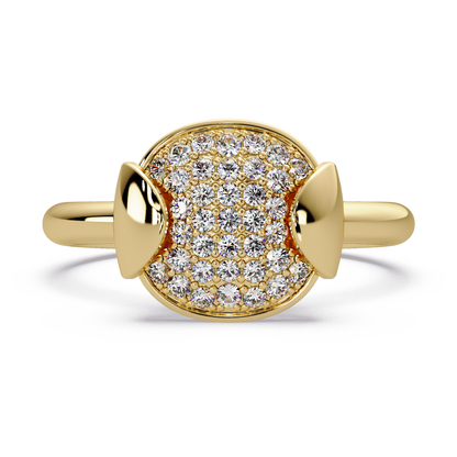 Cushion Dome Pave Ring