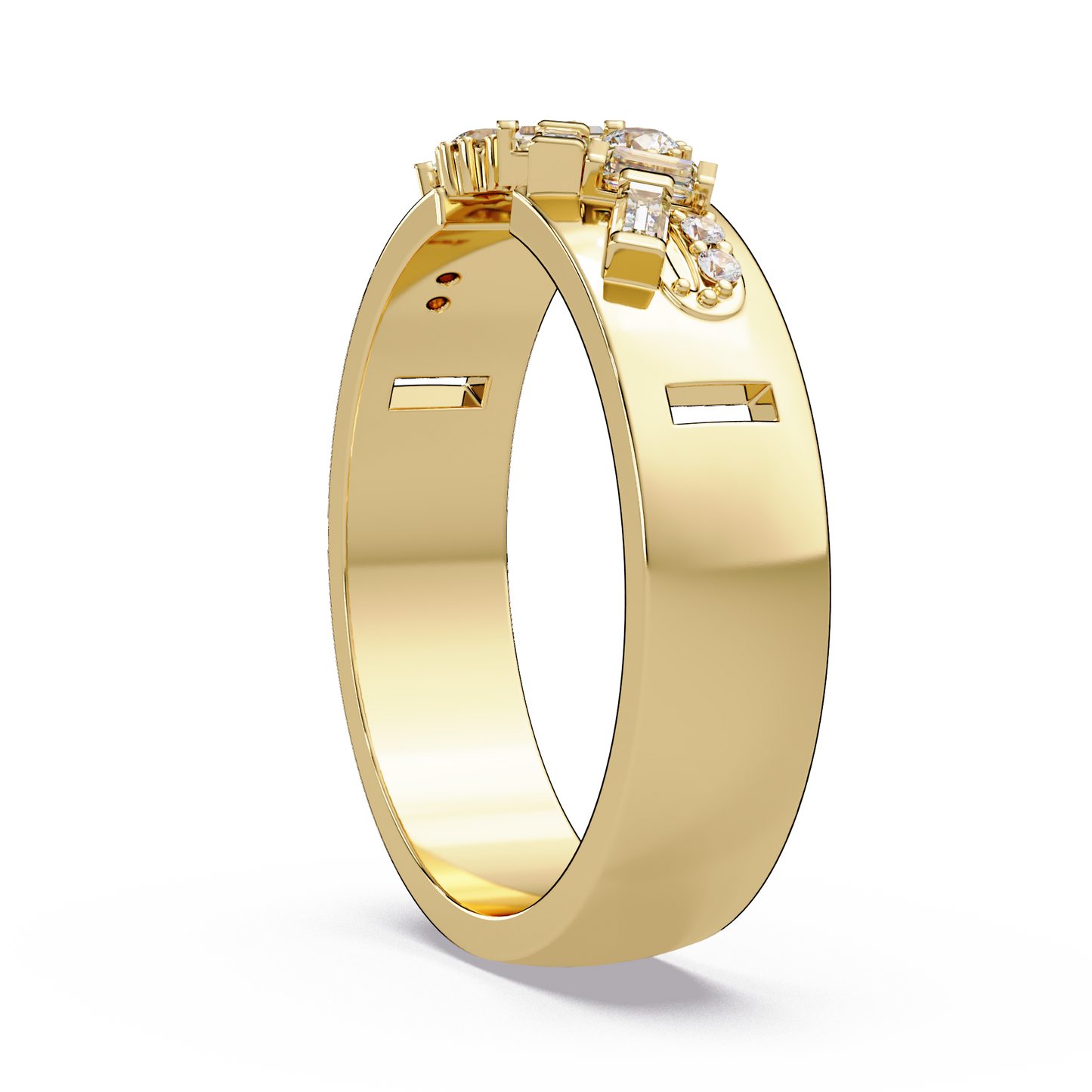 Deco Baguette Diamond Ring