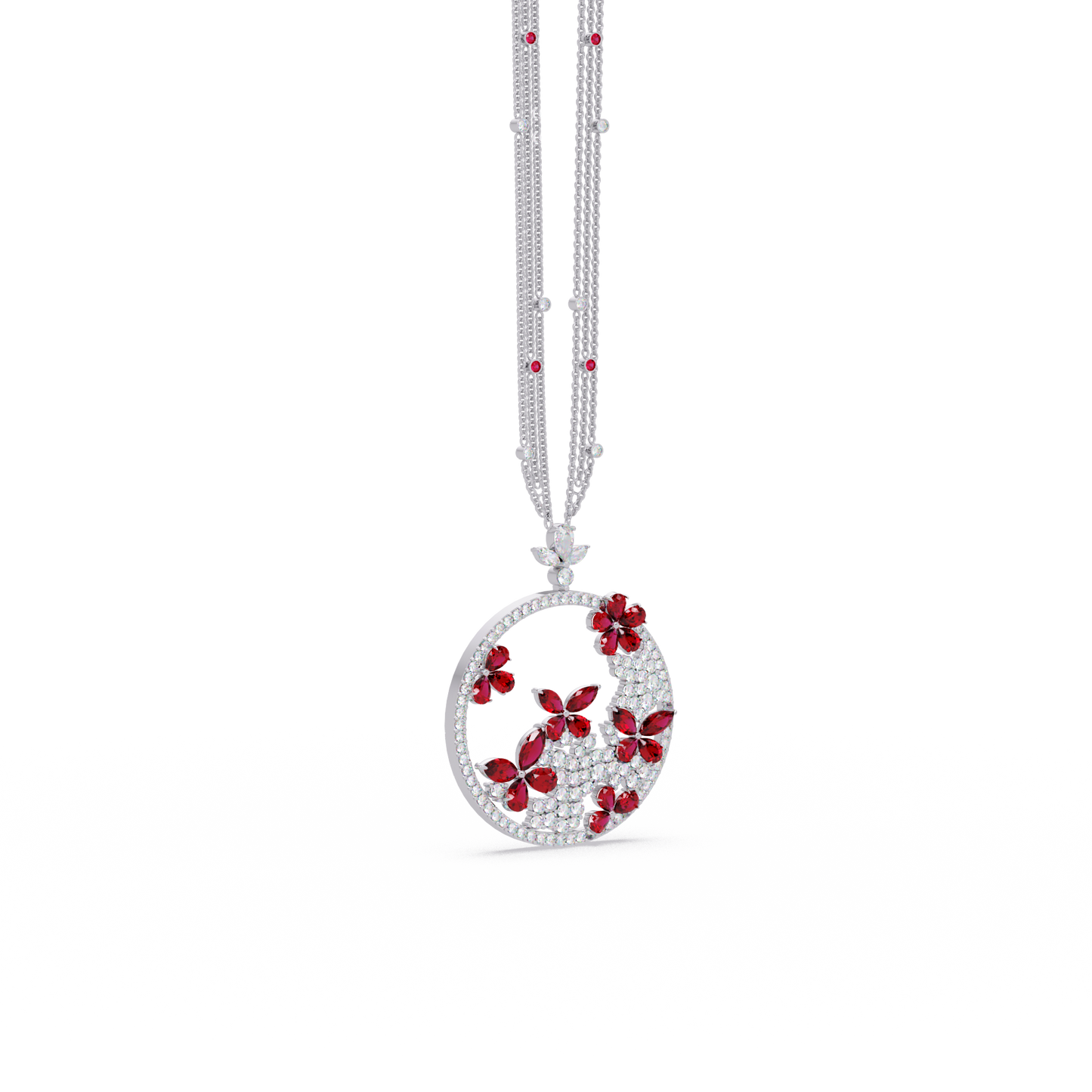 Garden Hoop Blossom Necklace