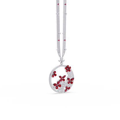 Garden Hoop Blossom Necklace