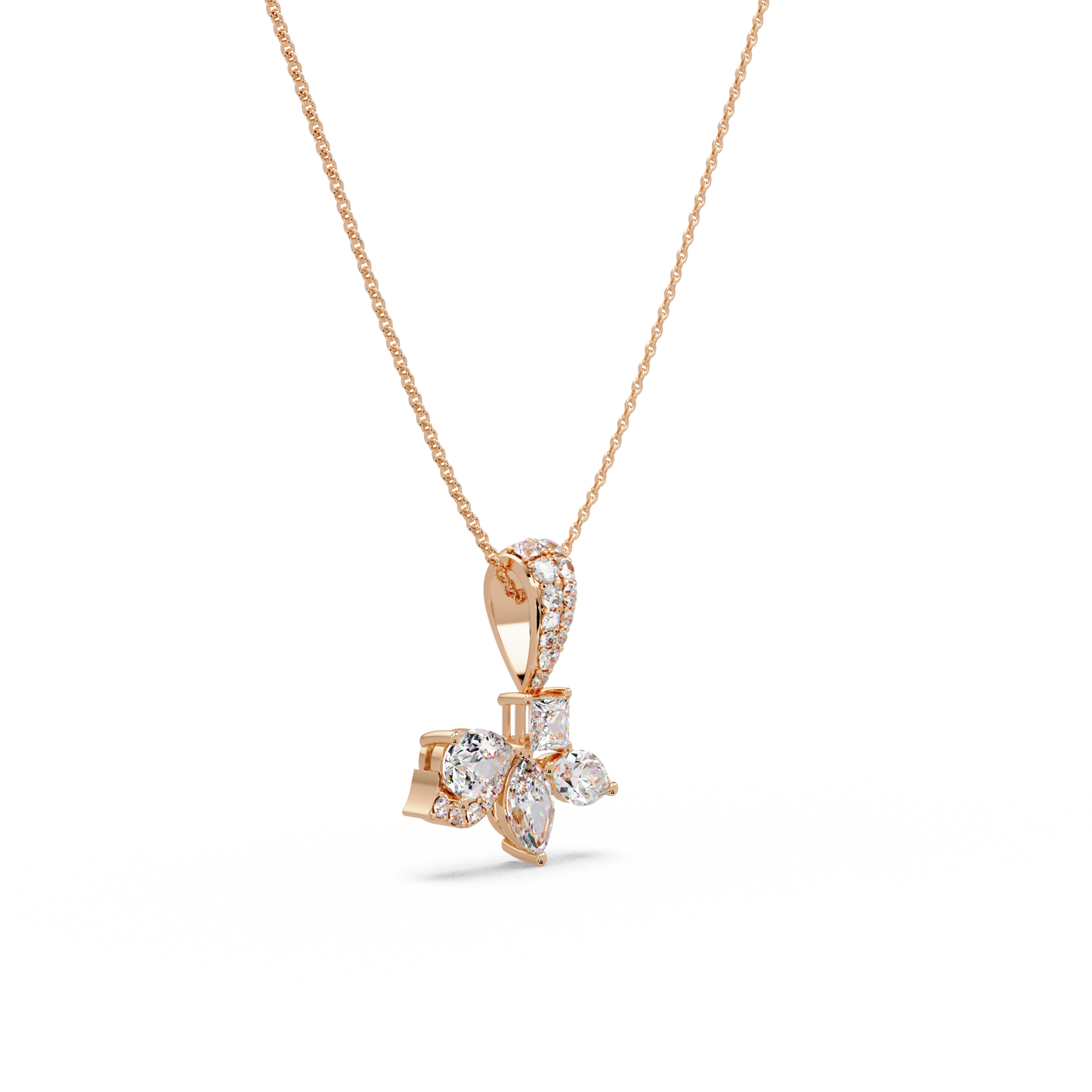 Falling Petal Garden Chain Pendant