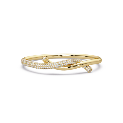 Pave Knot Diamond Bangle