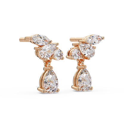 Stepping Stone Trilogy Earrings