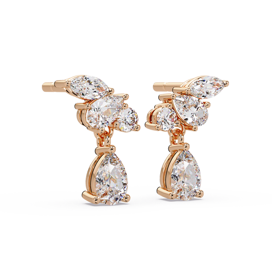 Stepping Stone Trilogy Earrings