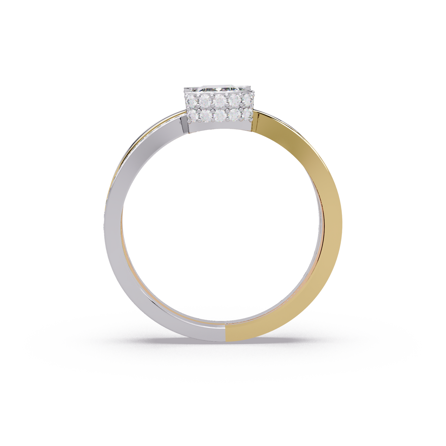 Radiant Tri Row Ring