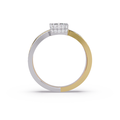 Radiant Tri Row Ring