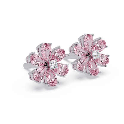 Pink Petal Bloom Earrings