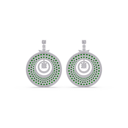 Celestial Wheel Mosaic Earrings