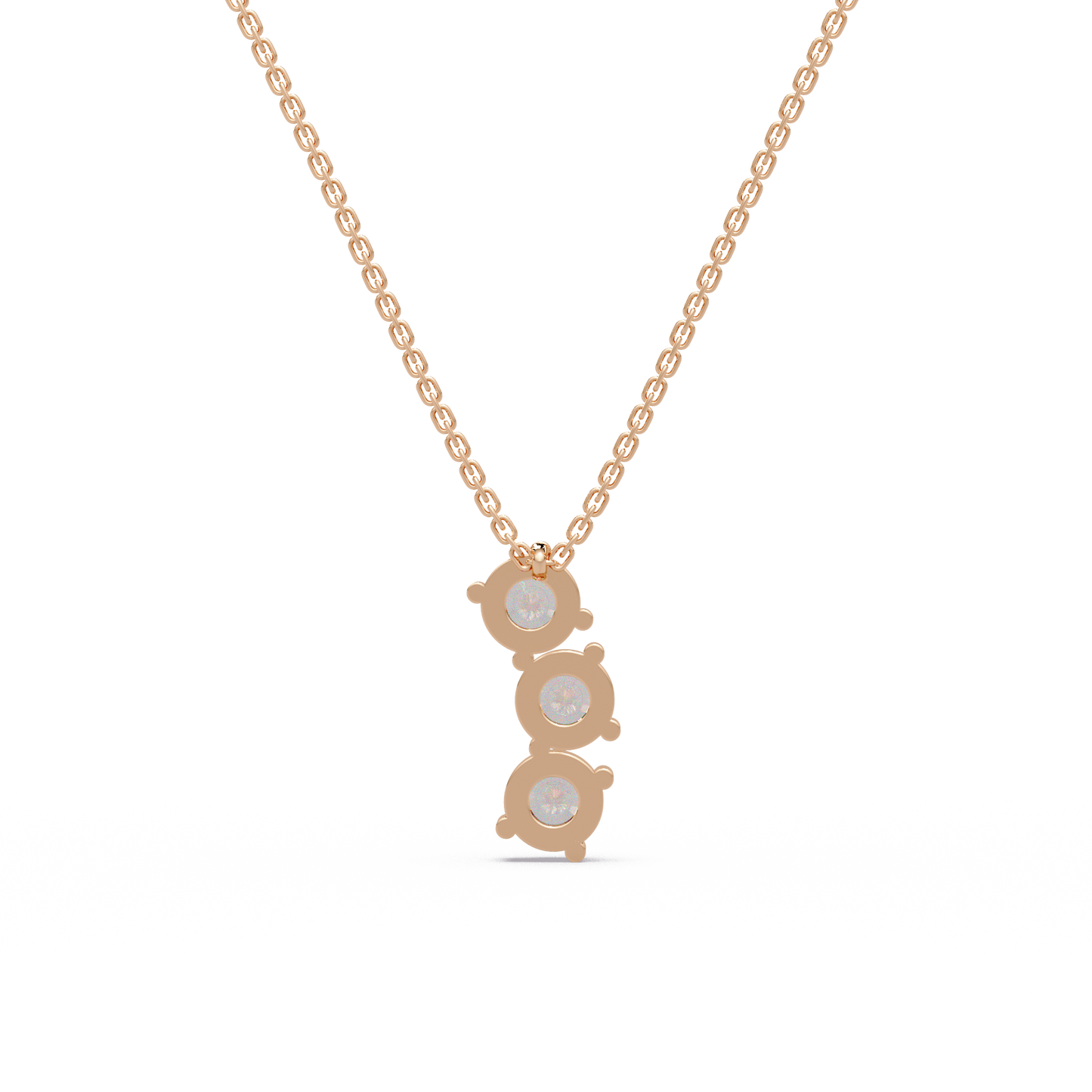Blossoming Crown Stone Chain Pendant