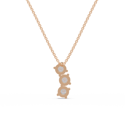 Blossoming Crown Stone Chain Pendant