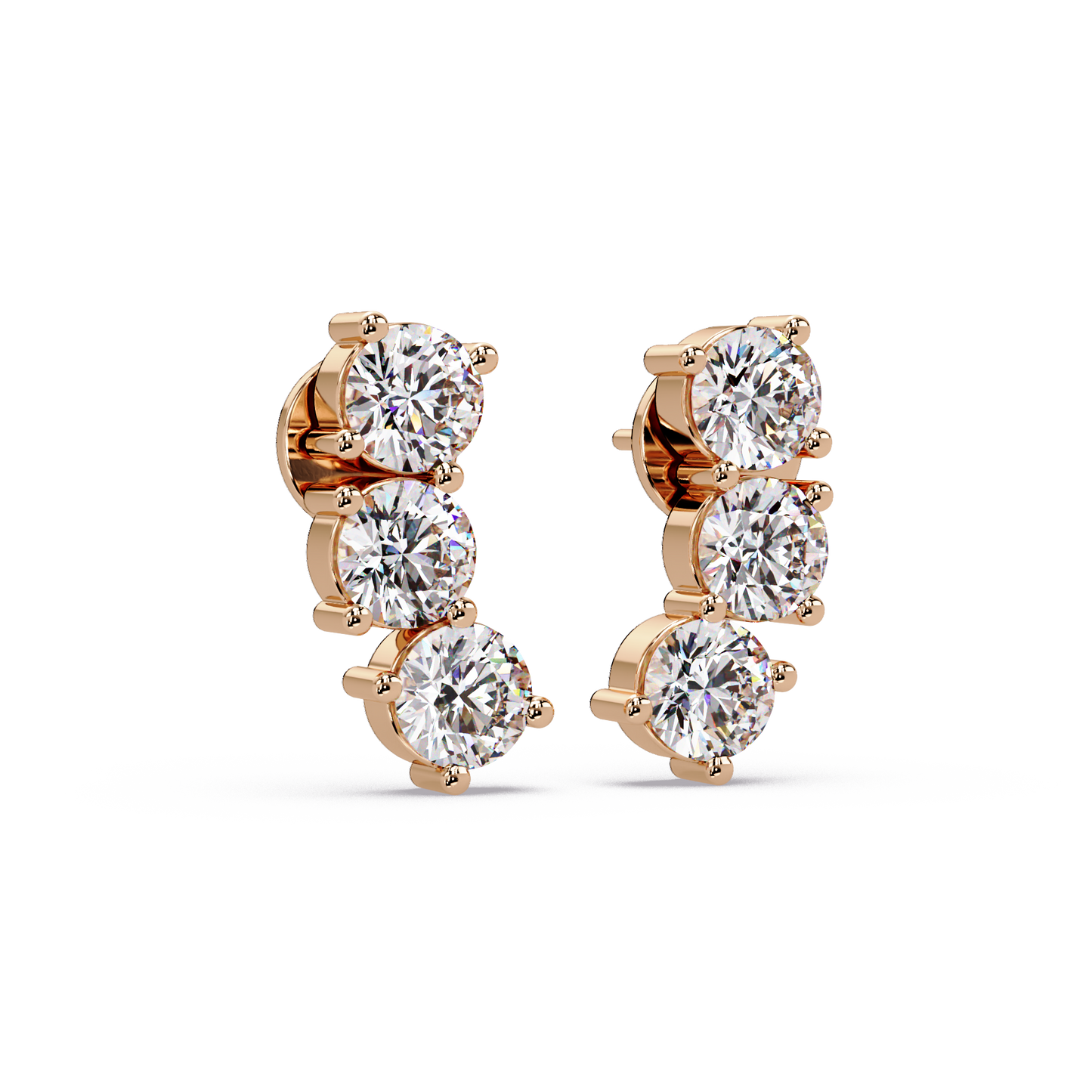 Blossoming Crown Stone Earrings