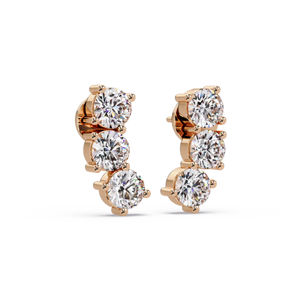 Blossoming Crown Stone Earrings