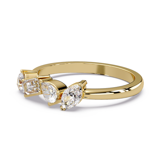 Mixed Cut Quartet Ring