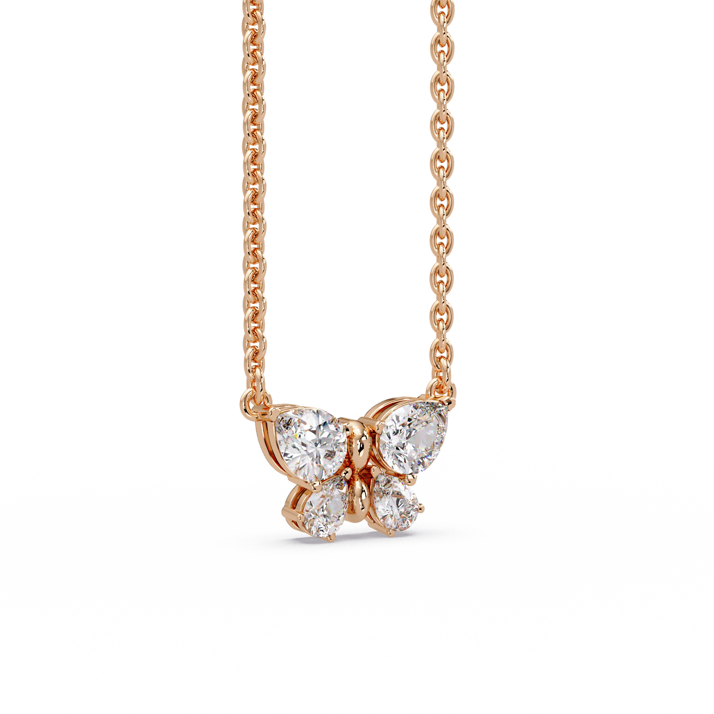 Soaring Butterfly Petal Necklace