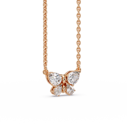 Soaring Butterfly Petal Necklace