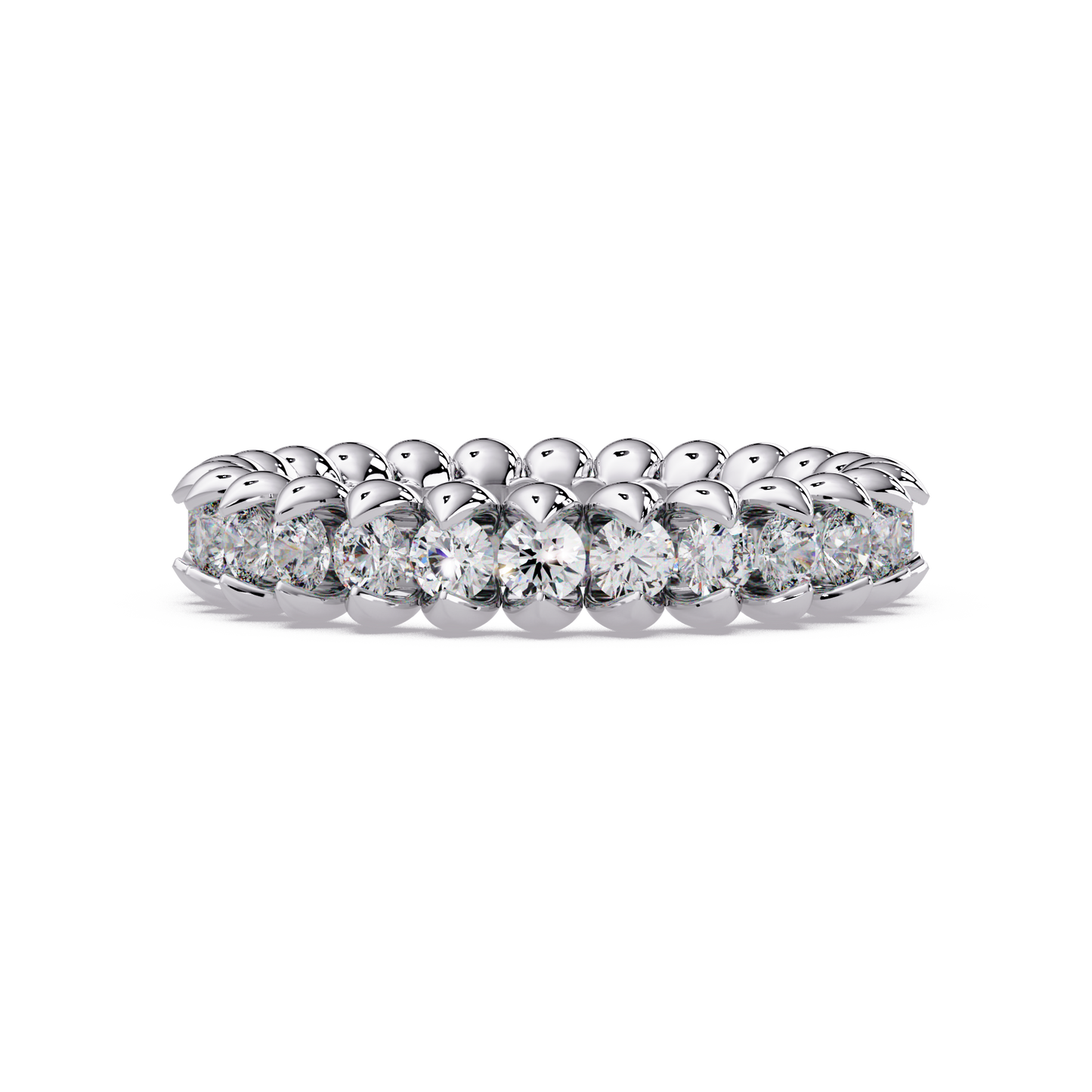 Brilliant Round Eternity Band