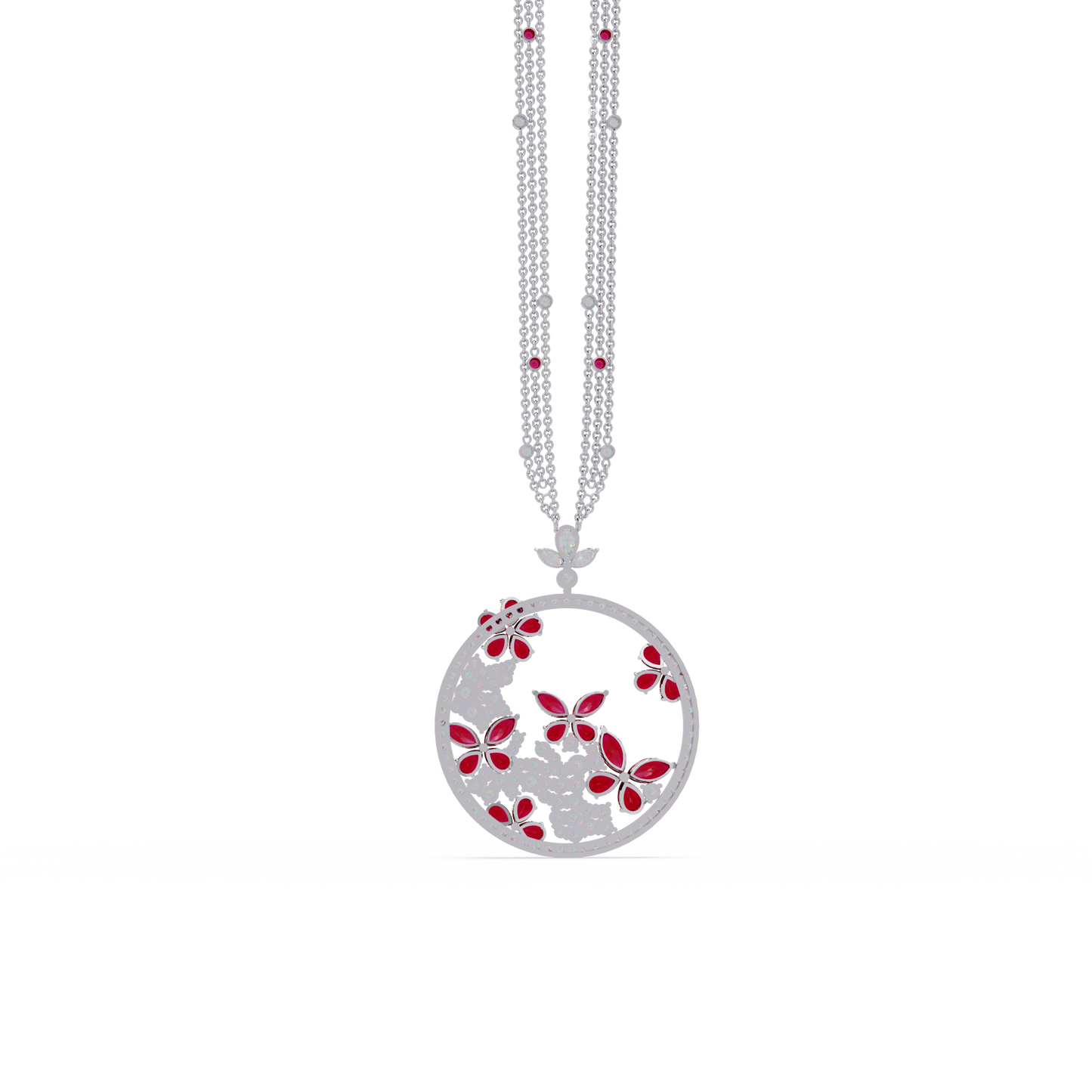 Garden Hoop Blossom Necklace