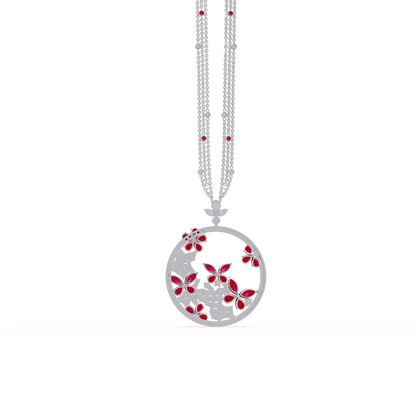 Garden Hoop Blossom Necklace