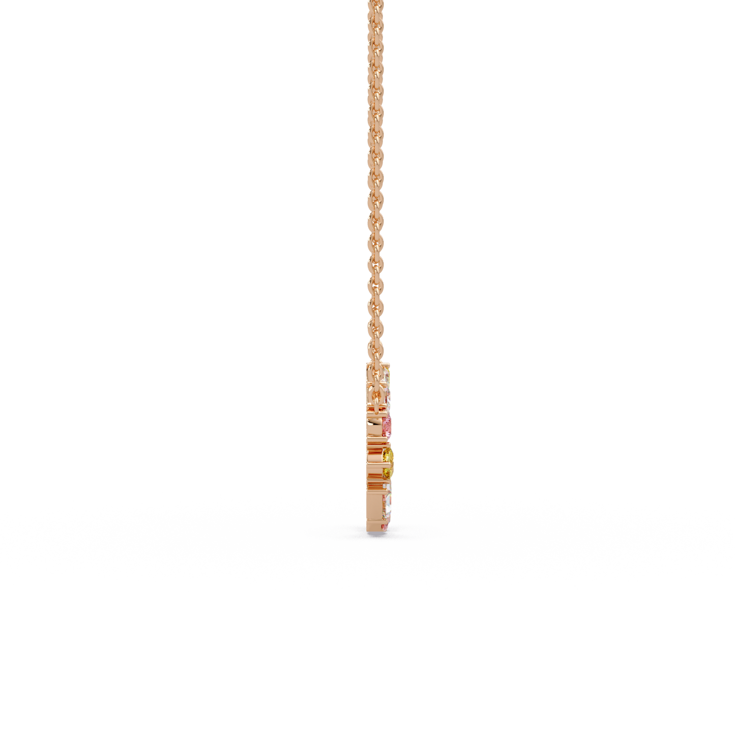 Carousel Mixed Stone Chain Pendant