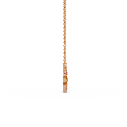 Carousel Mixed Stone Chain Pendant