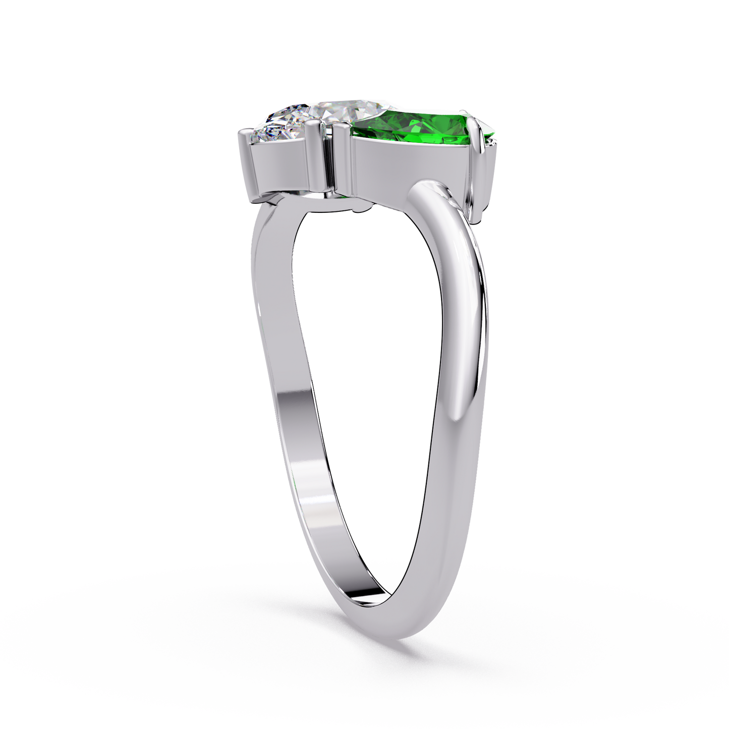 Verdant Oval Bypass Ring