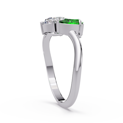 Verdant Oval Bypass Ring