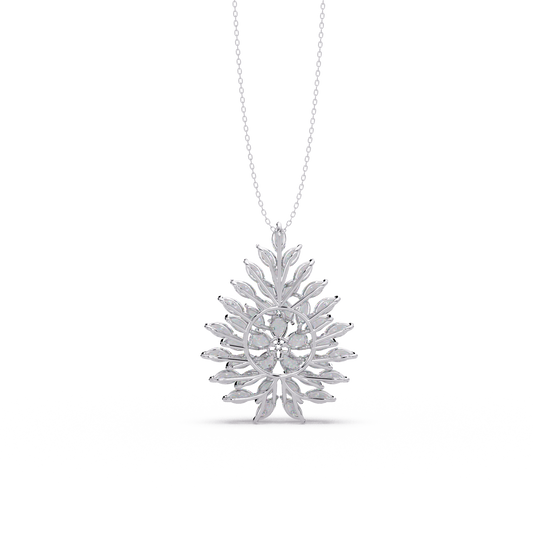 Flourishing Laurel Spray Chain Pendant