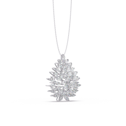 Flourishing Laurel Spray Chain Pendant