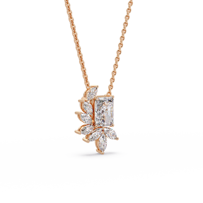 Radiant Laurel Halo Chain Pendant