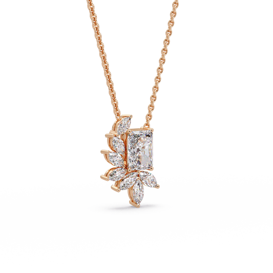 Radiant Laurel Halo Chain Pendant