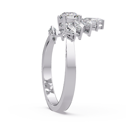 Crowned Tiara Diamond Ring