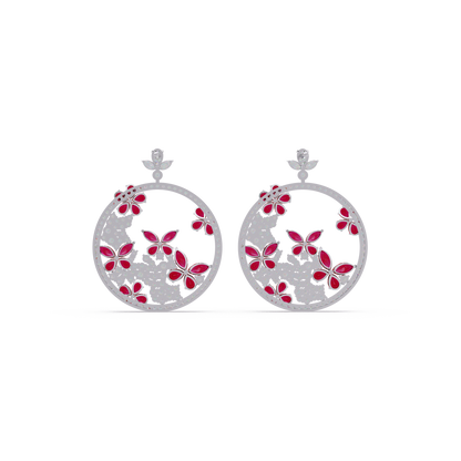 Garden Hoop Petal Earrings - Origine Diamonds lab-grown diamond jewellery