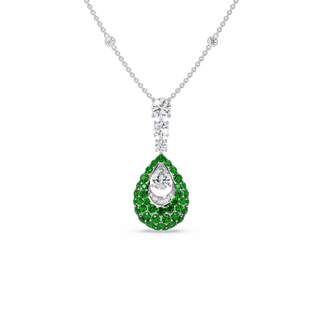 Dewdrop Pavé diamond Chain Pendant