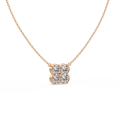 Clover Light Diamond Chain Pendant