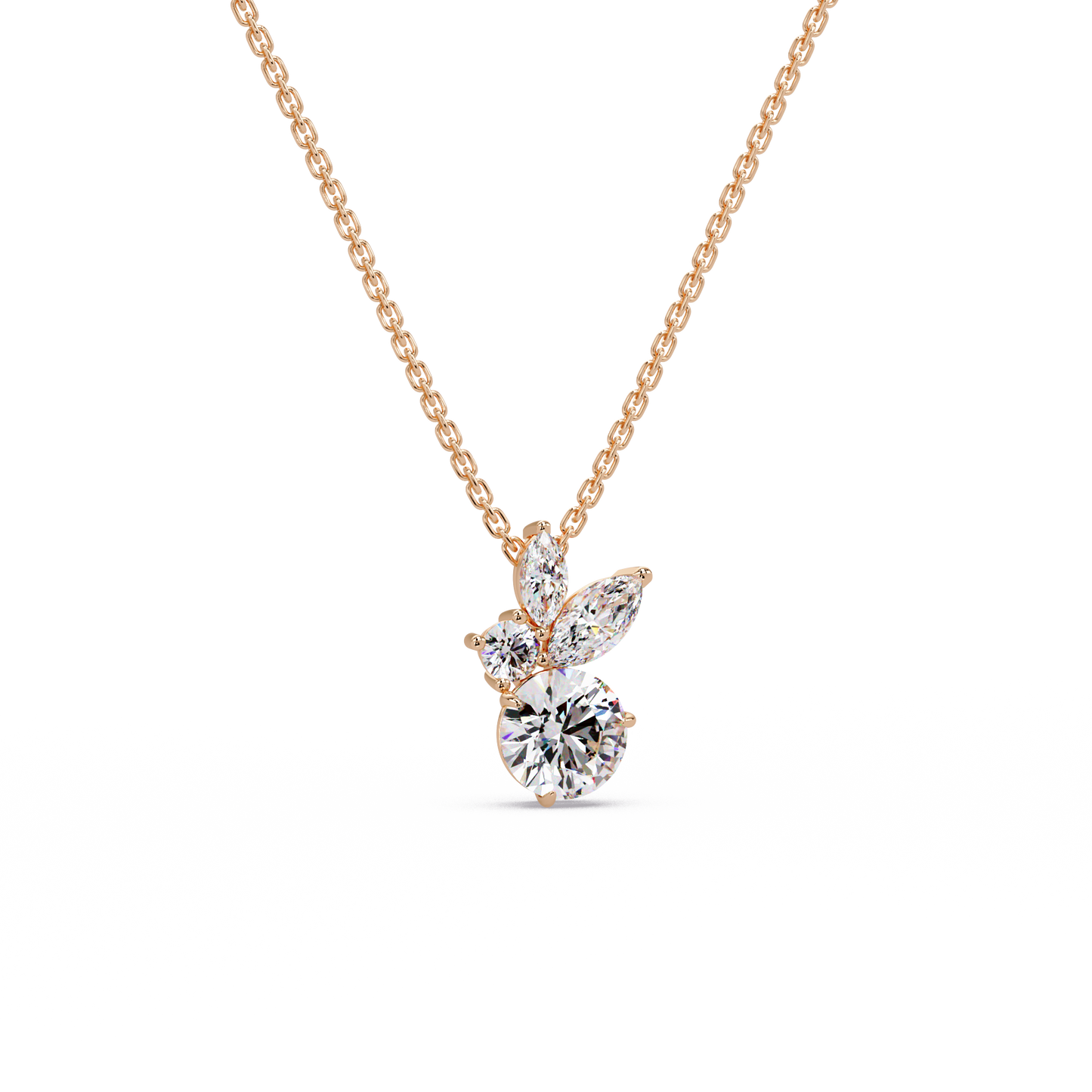 Garden Bouquet Petal Chain Pendant