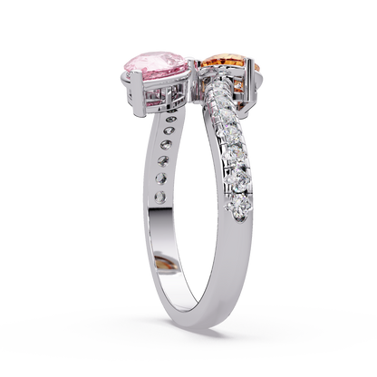 Champagne Blush Bypass Ring