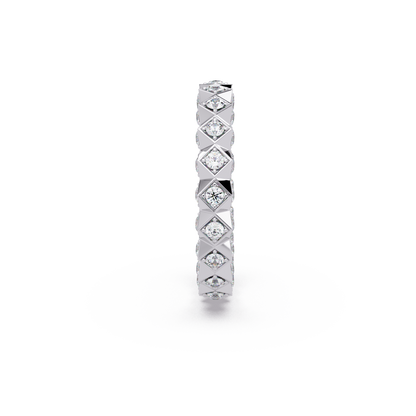 Pyramid Stud Eternity Band