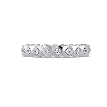 Pyramid Stud Eternity Band