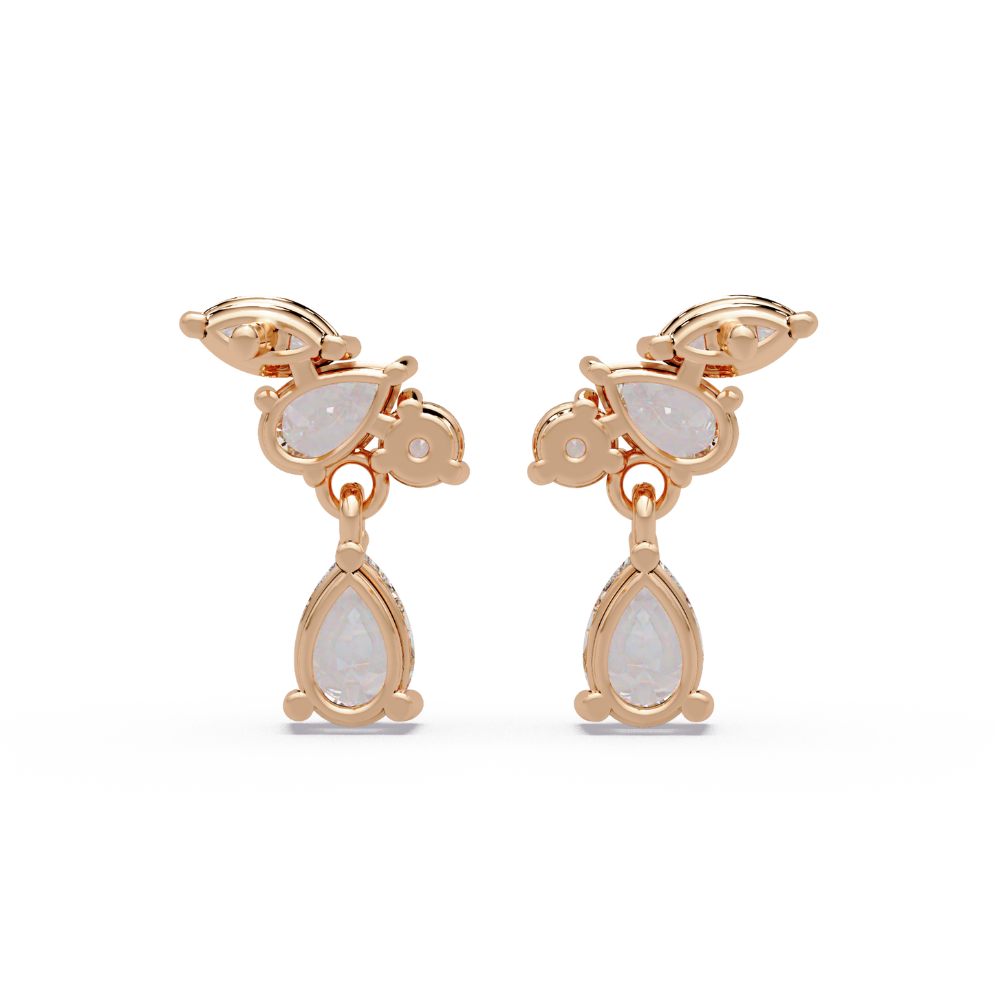 Stepping Stone Trilogy Earrings