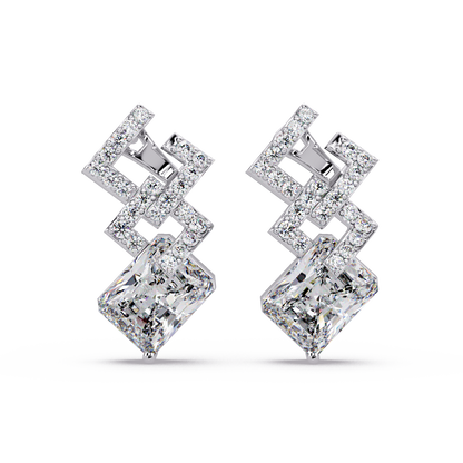 Interlaced Deco Geometry Earrings