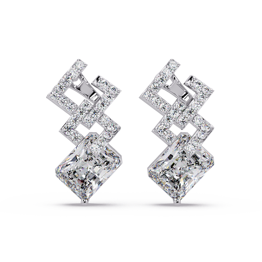 Interlaced Deco Geometry Earrings