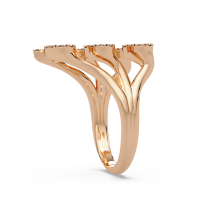 Open Petal Cluster Ring