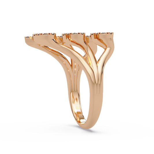 Open Petal Cluster Ring