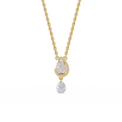 Cascading Tear Duet Chain Pendant