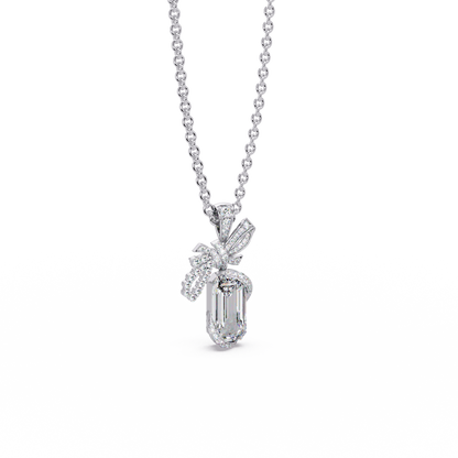 Couture Bow Ribbon Chain Pendant